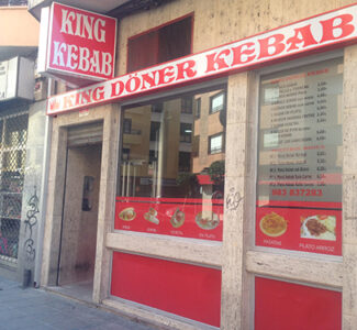King Doner Kebab. Avenida de Lope de Vega. Medina del Campo. Fachada