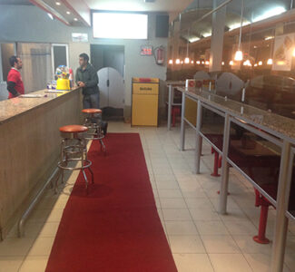 King Doner Kebab. Avenida de Lope de Vega. Medina del Campo. Mostrador