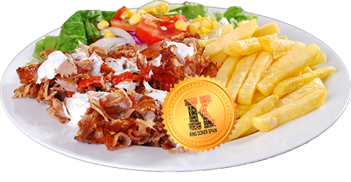 Kebab en plato